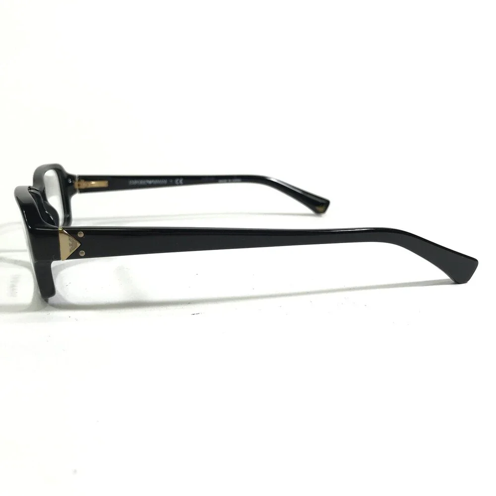 Emporio Armani Eyeglasses Frames EA3016 5017 Black Gold Rectangular 53-16-135